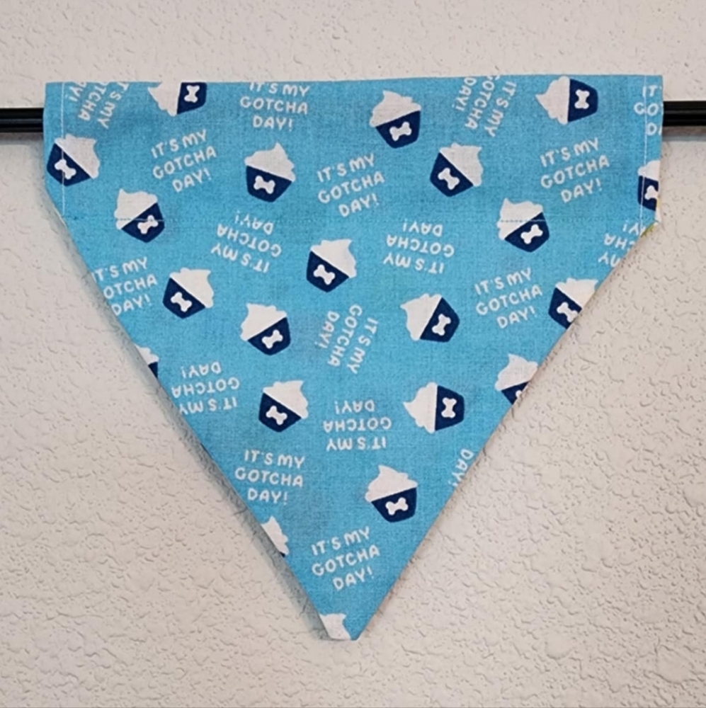 💙 Blue Gotcha Day Dog Bandana